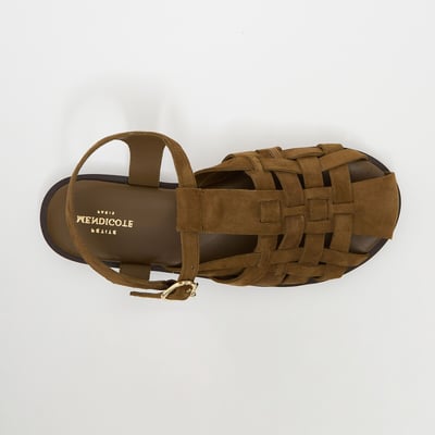 Sandalias planas de piel de ante, COELO PETITE MENDIGOTE