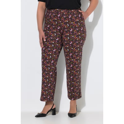 Pantalon en jersey, imprimé, jambe large ULLA POPKEN