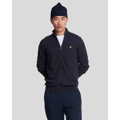 Cardigan en mélange de laine zippé LYLE & SCOTT