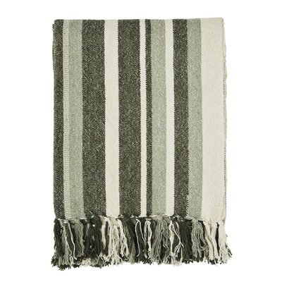 Plaid rayé coton recyclé Madams Stoltz MADAM STOLTZ