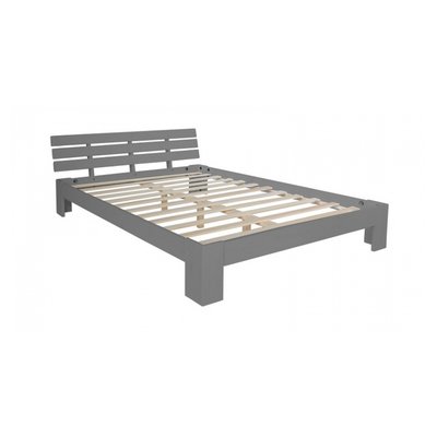 Lit double cadre pin massif HOMESTYLE4U