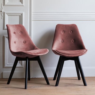 Chaises en velours, lot de 2, NORA HAPPY GARDEN