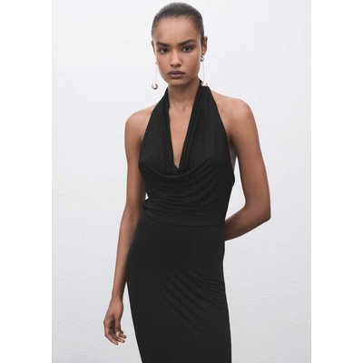 Robe drapée dos nu MANGO