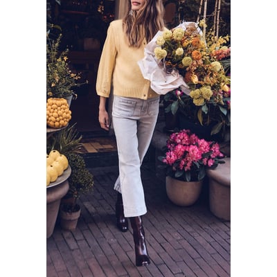 Jean cropped en denim LEA Maison 123