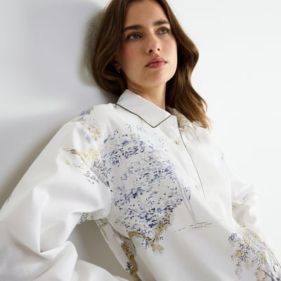 Pyjama col classique en satin LANDE LAURENCE TAVERNIER
