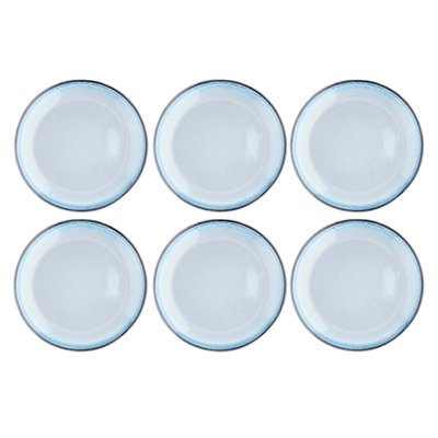 Lot de 6 assiettes plates en grès, GENESIS BJORN