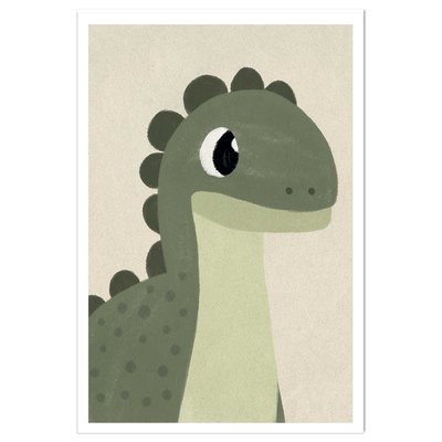 Affiche enfant coco dinosaure HEXOA