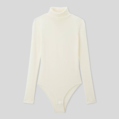 Body col roulé manches longues en laine mérinos MONOPRIX
