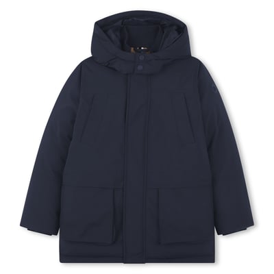 Parka lungo con cappuccio BOSS KIDSWEAR