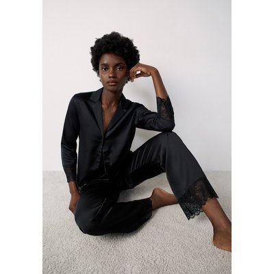 Pantalon de pyjama satiné détails dentelle RENCONTRE ETAM