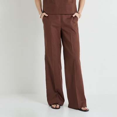 Pantalon large en lin mélangé GRAIN DE MALICE