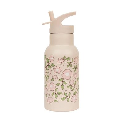 Gourde isotherme Fleurs roses A LITTLE LOVELY COMPANY