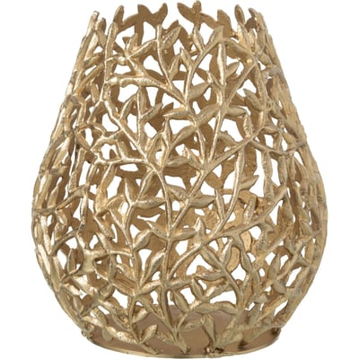 Vase feuille en aluminium ajouré RECOLLECTION