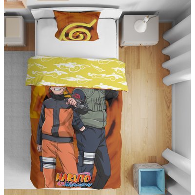 Parure de Lit Enfant Imprimée Réversible, KAKASHI NARUTO SHIPPUDEN