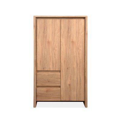 Buffet haut effet bois 2 portes 2 tiroirs ALVA PIER IMPORT