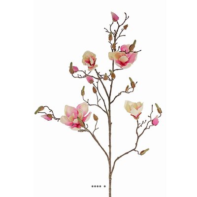 Branche de magnolia artificiel 4 fleurs ARTIFICIELLES