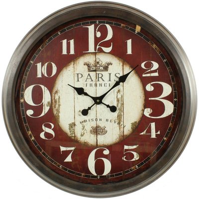 Grande horloge ancienne murale paris france DECORATION D’AUTREFOIS
