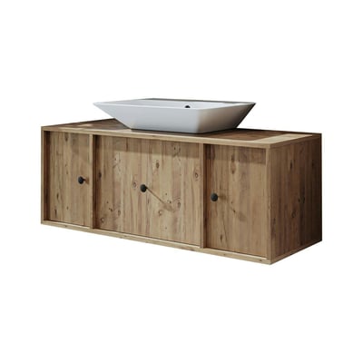 Meuble vasque 120 cm 2 portes 1 tiroir SIREN PIER IMPORT