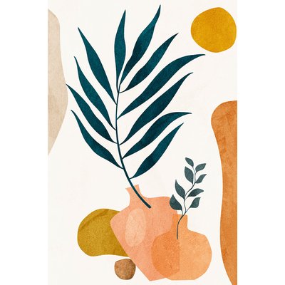 Tableau organique poterie et botanique HEXOA