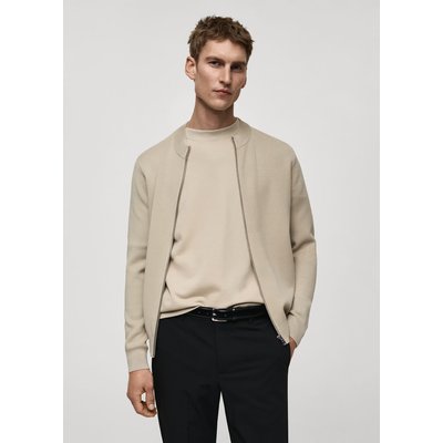 Cardigan maille fermeture Éclair MANGO MAN