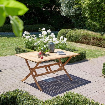 Table de jardin en acacia massif 6 places  HANOÏ BERAH GETAH