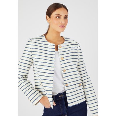 Veste tweed rayée DAMART