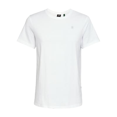 Tee-shirt coupe droite G-Star en coton blanc avec le logo en petit G-Star RAW