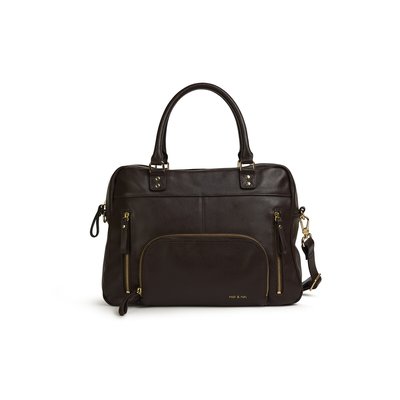 Bolso de mano de piel con cremallera, múltiples bolsillos MACY NAT & NIN