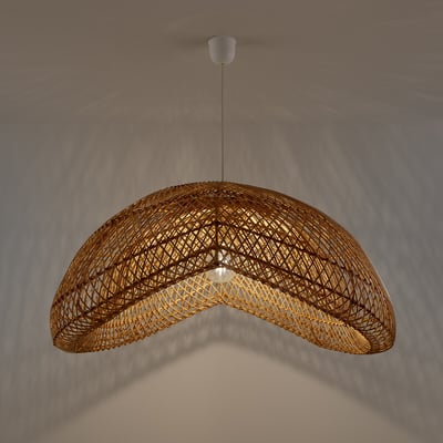 Lámpara colgante de ratán Ø81 cm, Kirana LA REDOUTE INTERIEURS