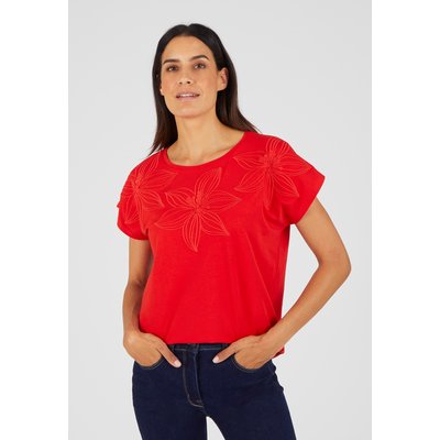 T-shirt broderie ton sur ton DAMART