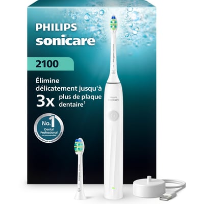 Brosse à dents électrique HX4022/01 Serie 2100 Blanche PHILIPS