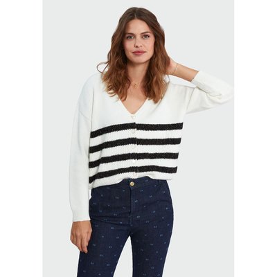 Cardigan tricot à rayures ICODE