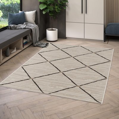 Tapis extérieur tissé kilim rectangle ENANTA 2 UN AMOUR DE TAPIS