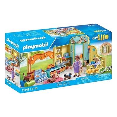 My Life Centre de soin canin avec 8 chiens et soigneur PLAYMOBIL