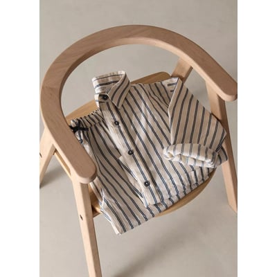 Chemise pyjama 100 % coton rayures MANGO HOME