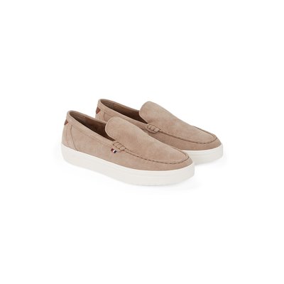 Suede Leather Loafers, Modern Light TOMMY HILFIGER