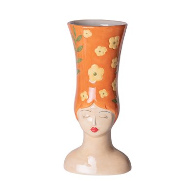 Vase femme marge orange TABLE PASSION