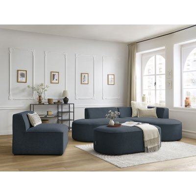 Canapé modulable 6 places en tissu chiné, ROUSSEAU BOBOCHIC