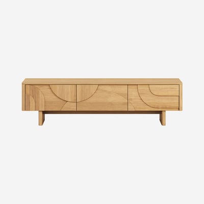 Banc TV panneau de particule, panneau et dérivés de bois MILORD HABITAT