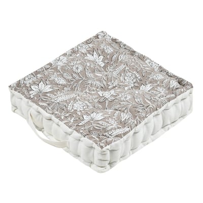 Coussin de sol 45x45x10  BIBURY 100% coton DECORATIE
