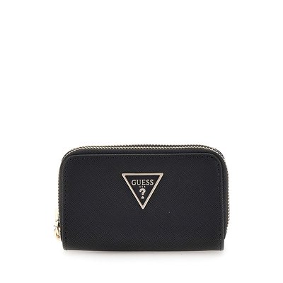 Mini Portefeuille Saffiano Logo Triangulaire GUESS