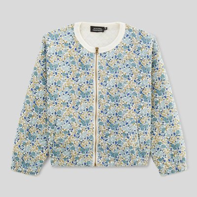 Cardigan imprimé matelassé contenant du coton BIO MONOPRIX
