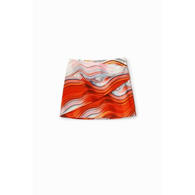 Desigual - Mini-jupe croisée ondes DESIGUAL
