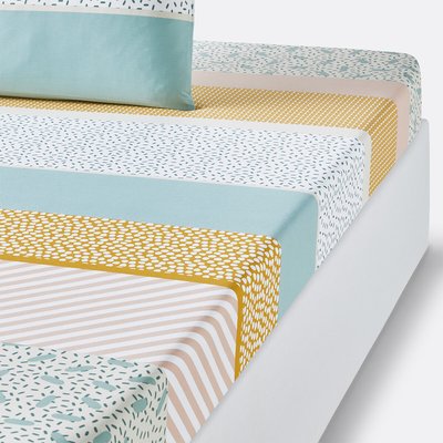 Fixleintuch Happy Stripes aus Baumwolle LA REDOUTE INTERIEURS