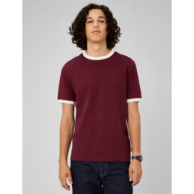 T-shirt bords contrastés BZB