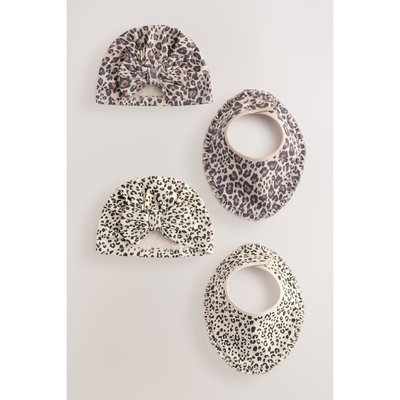Bavoirs de dentition et turban, 4 pièces NEXT