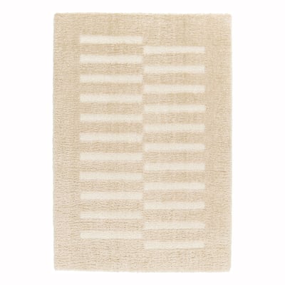 Tapis doux et épais en polyester recyclé effet relief PASSAGE AFK LIVING