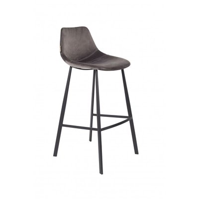 2 tabourets velours Franky 80 cm DUTCHBONE
