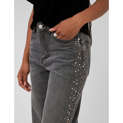 Jean droit strass BZB