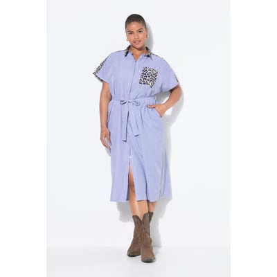 Robe chemisier oversize, écusson léopard STUDIO UNTOLD